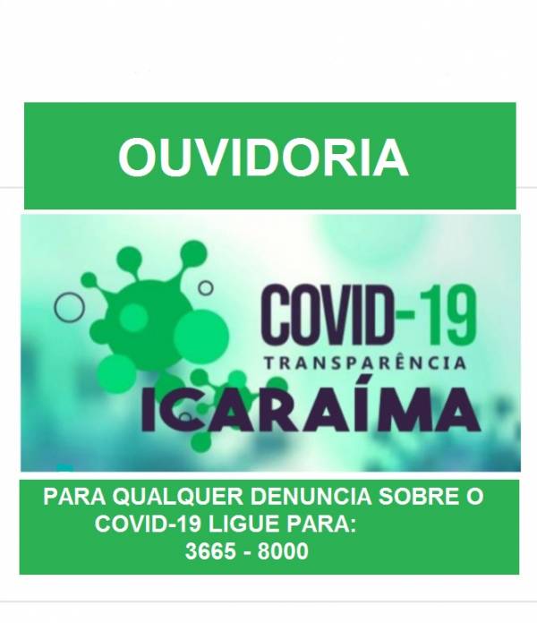 Secretaria Municipal de Saúde - Reclamações sobre as ações no enfrentamento da pandemia do COVID-19 ligue para a Ouvidoria - 3665 8000