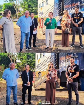 Entrega oficial das chaves da Carreta do SENAC de Moda e Beleza