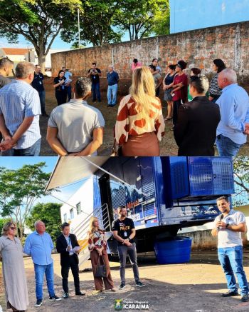 Entrega oficial das chaves da Carreta do SENAC de Moda e Beleza