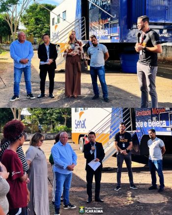 Entrega oficial das chaves da Carreta do SENAC de Moda e Beleza