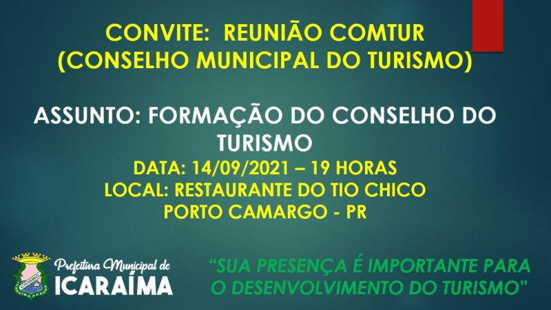 Secretaria Municipal do Turismo promove reunião para definir membros do COMTUR