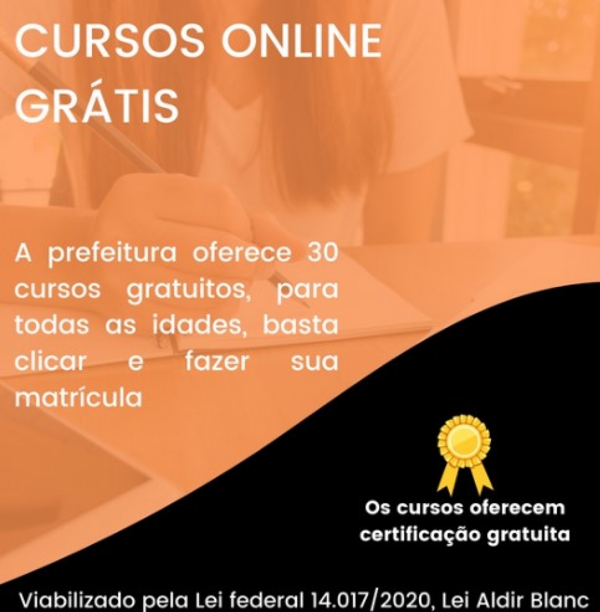 Secretaria Municipal de Cultura oferece cursos on-line