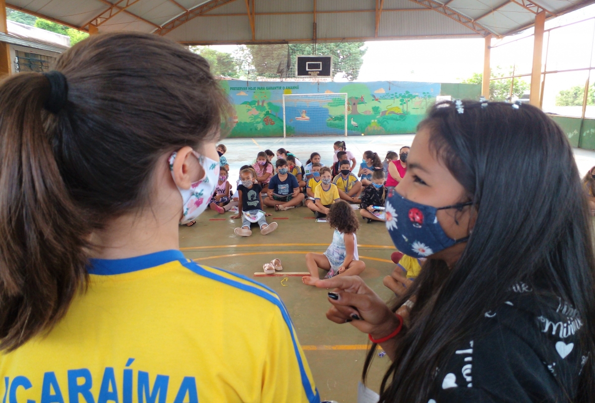 Escola Municipal do Campo Monteiro Lobato em Porto Camargo realiza evento finalizando o mês das árvores   