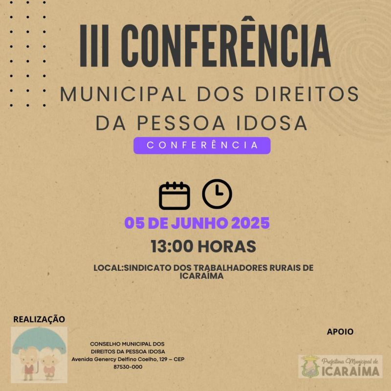 III Conferência Municipal dos Direitos da Pessoa Idosa
