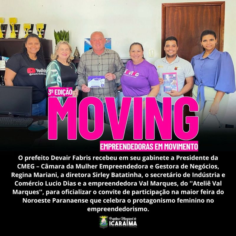 3º EDIÇÃO - MOVING  - EMPREENDEDORAS EM MOVIMENTO