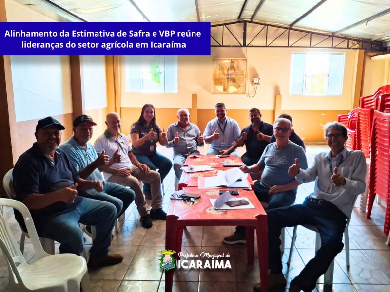 Alinhamento da Estimativa de Safra e VBP reúne lideranças do setor agrícola em Icaraíma
