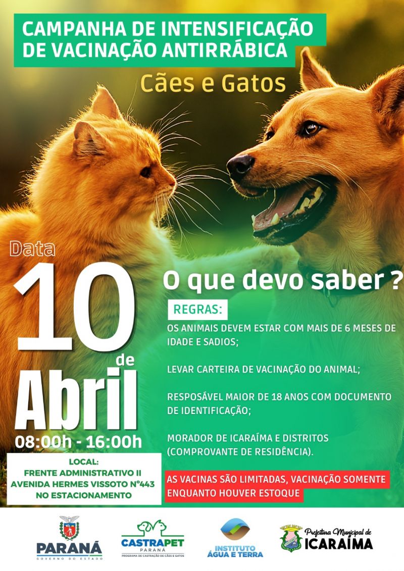 Campanha de Intensificação de Vacinação Antirrábica